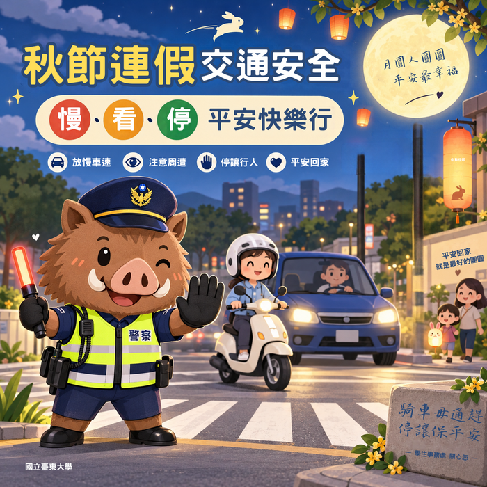 中秋暨教師節連續假期交通安全宣導圖片